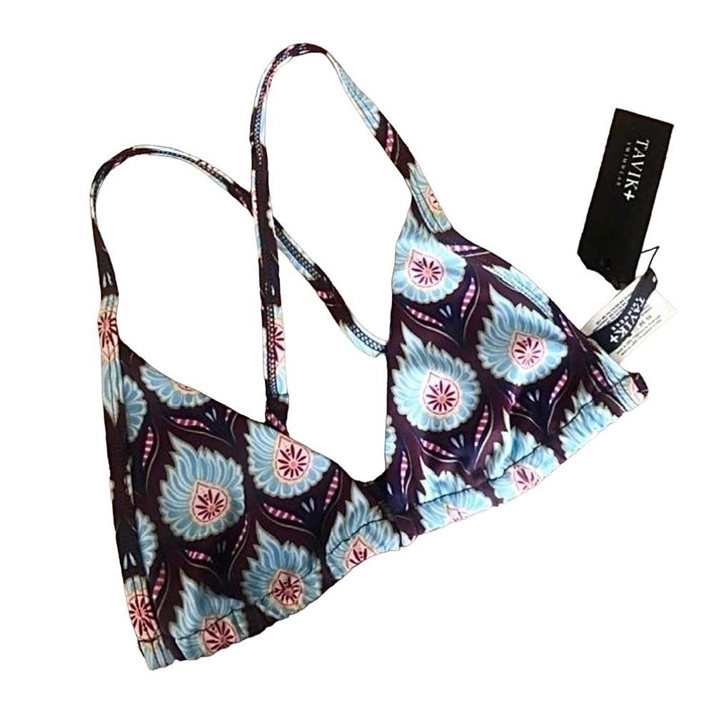 Tavik Vivienne Monaco Criss Cross Back Bikini Top Size XS NWT